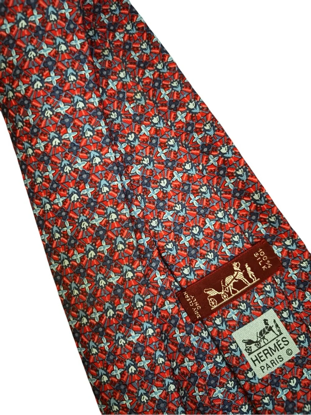 HERMÈS silk tie